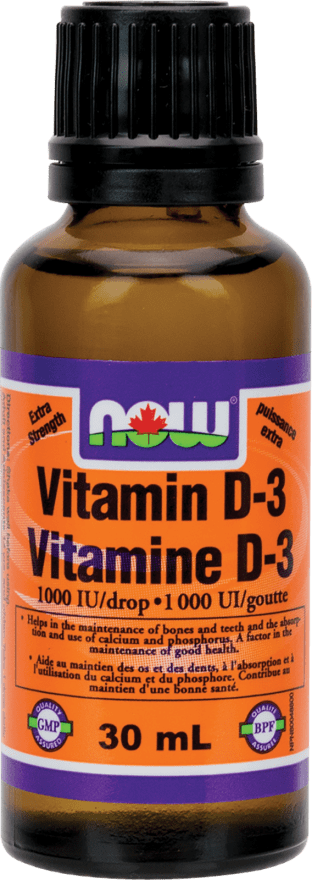 NOW Extra Strength Vitamin D-3 1000 IU/Drop 30 ml