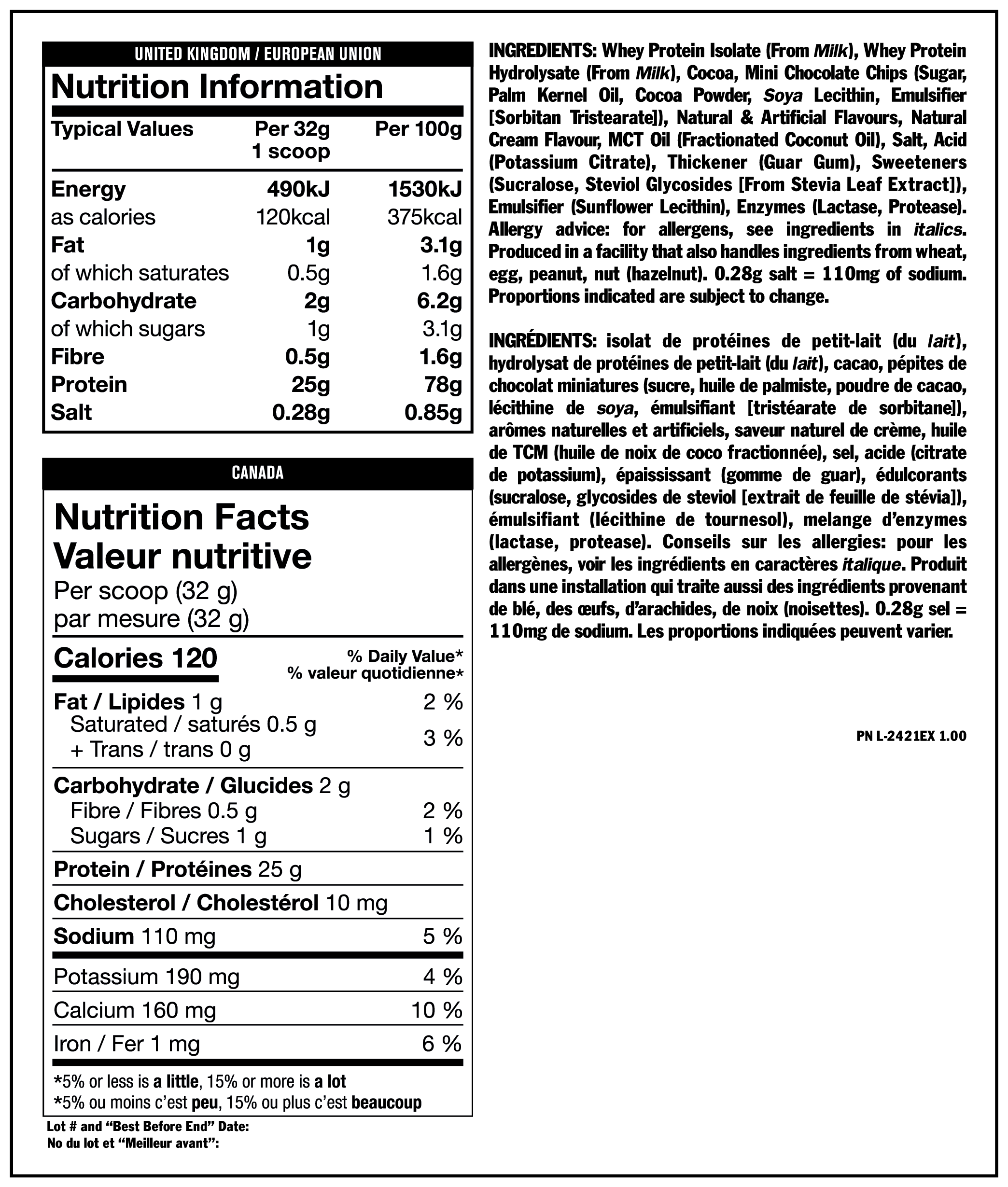 Mutant, ISO SURGE, Triple Chocolate, 727g