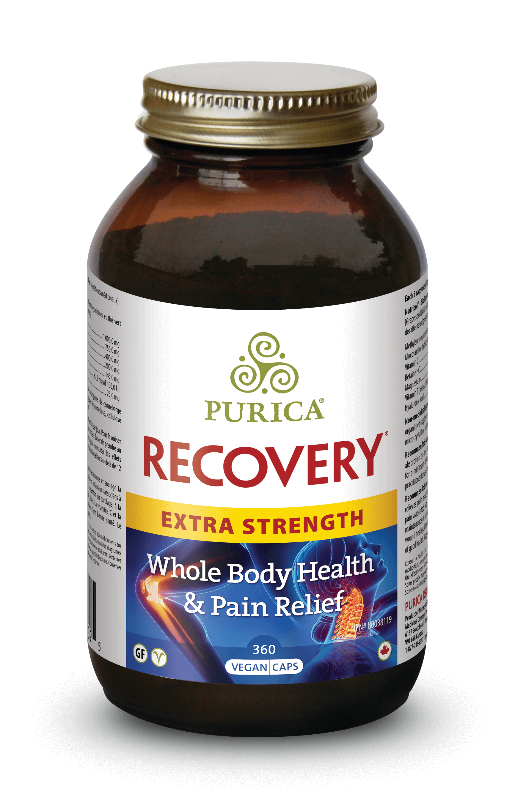 Purica Recovery Extra Strength 360 Capsules