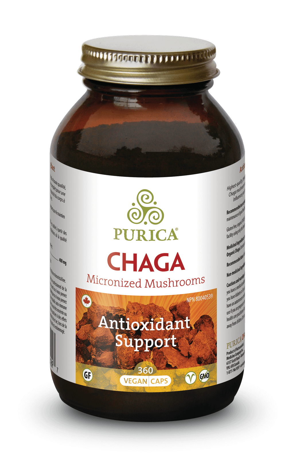 Purica Chaga 360 Capsules