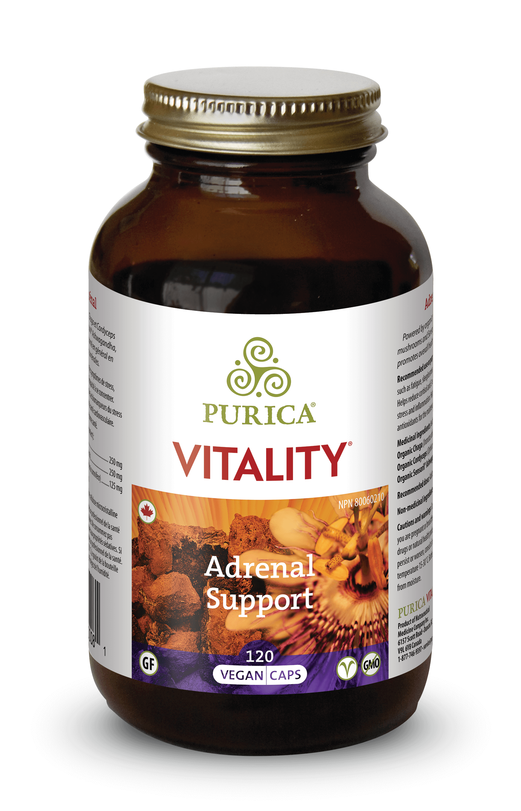 Purica Vitality Adrenal Support 120 Capsules