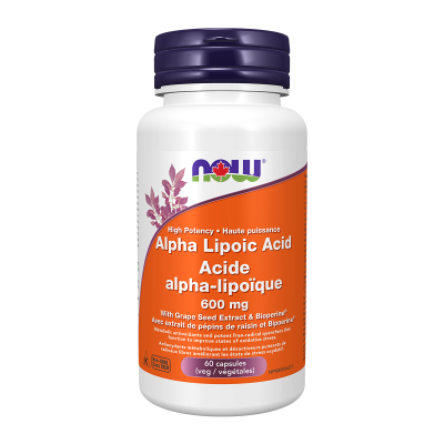 NOW, Alpha Lipoic Acid, 600mg, 60 V-Caps