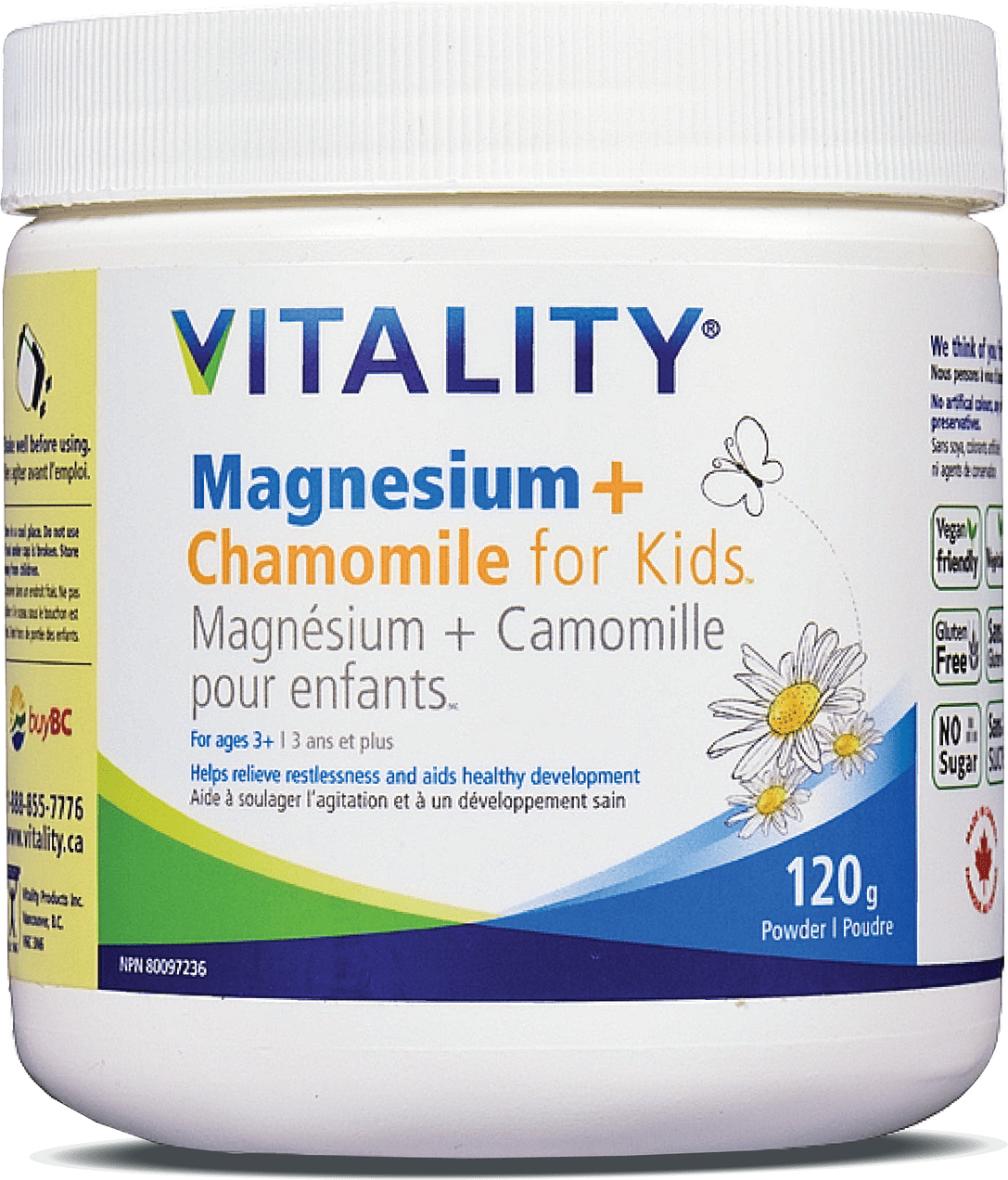 Vitality Magnesium + Chamomile for Kids Powder 120 g