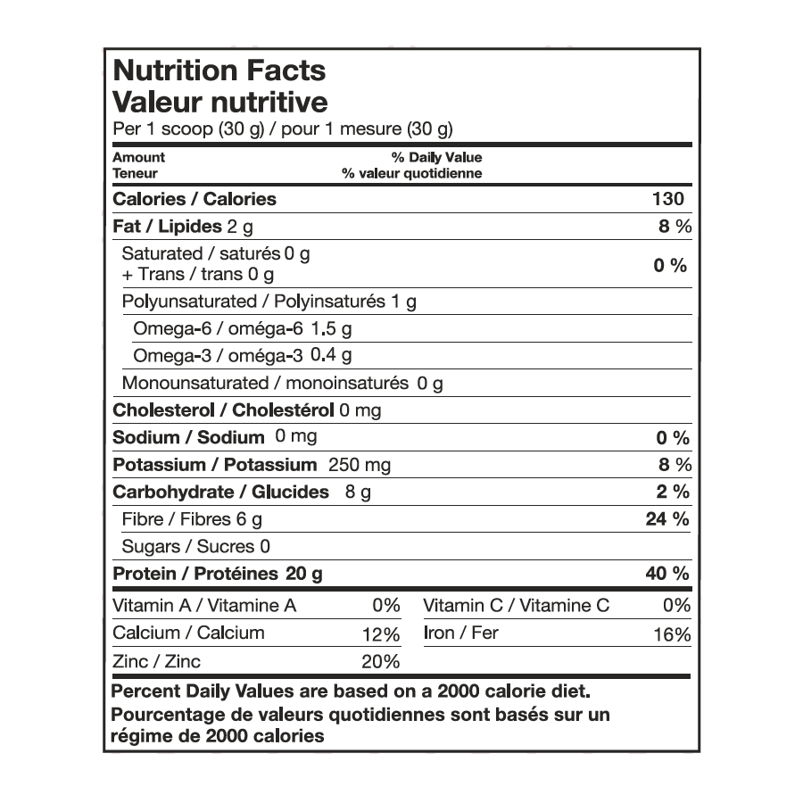 Schinoussa Raw Vegan Paleo Protein - Vanilla 454 g (15 Servings)