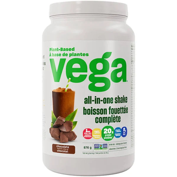 Vega, All-in-One Shake, Chocolate, Large (876g)