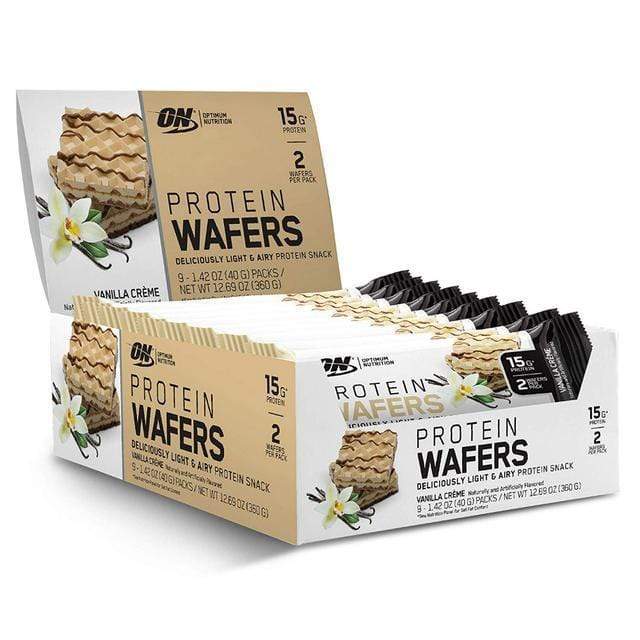 Optimum Nutrition Protein Wafers Chocolate Creme 9 Packs
