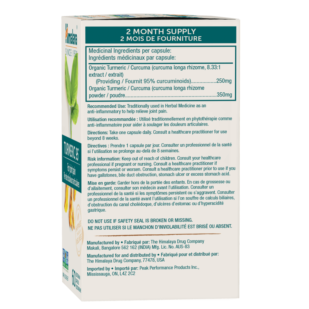 Himalaya Turmeric 95 Vegetarian Capsules (60 Capsules)