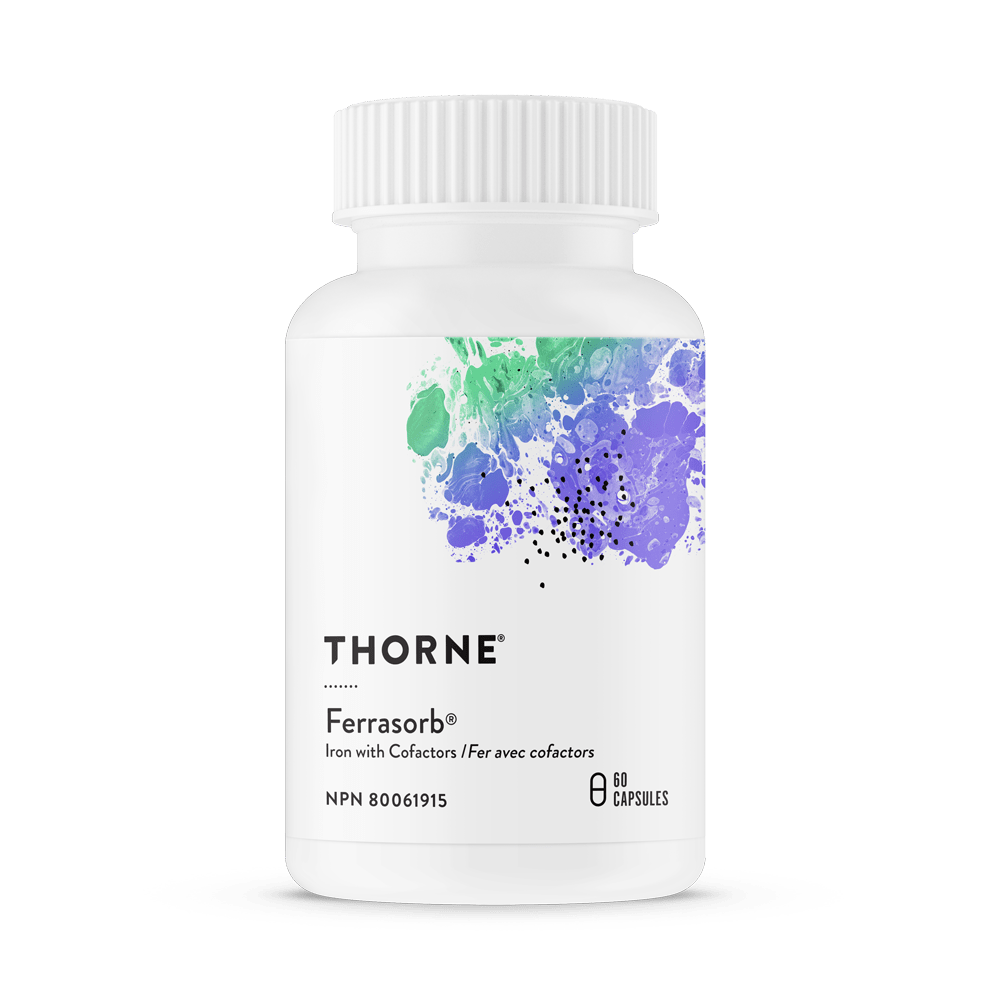 Thorne Research Ferrasorb Iron with Cofactors 60 Capsules