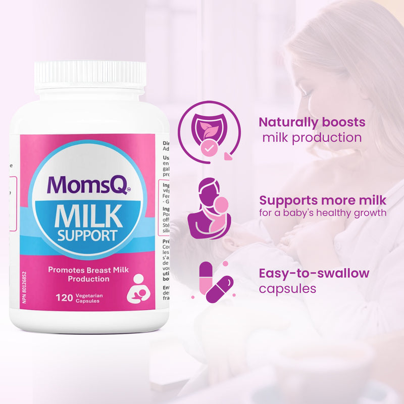 MomsQ Milk Support, 120 Veg Capsules