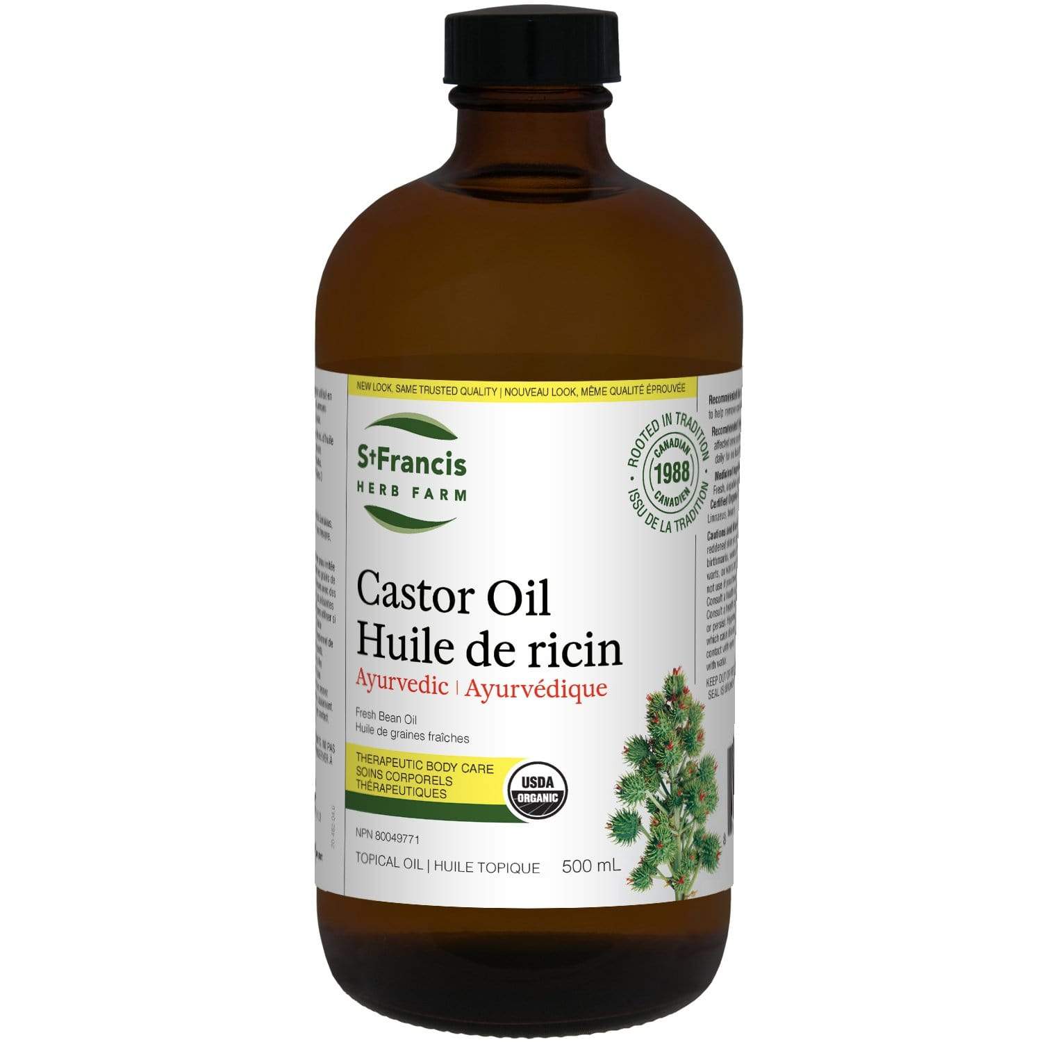 St Francis Herb Farm Castor Oil 500 ml