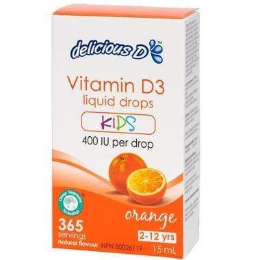بلاتينيوم ناتشورالز لذيذ D فيتامين D3 للأطفال برتقالي
