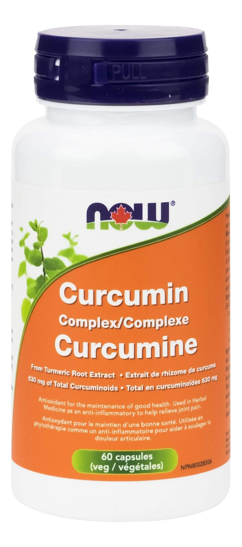 NOW Curcumin Complex (630mg curcuminoids) 60 V-Caps