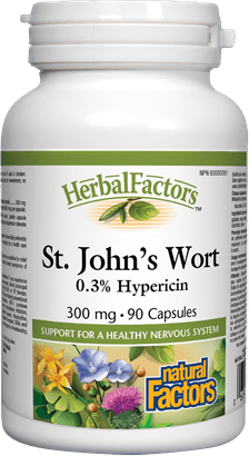 Natural Factors St. John's Wort Extract 300mg 90 Capsules