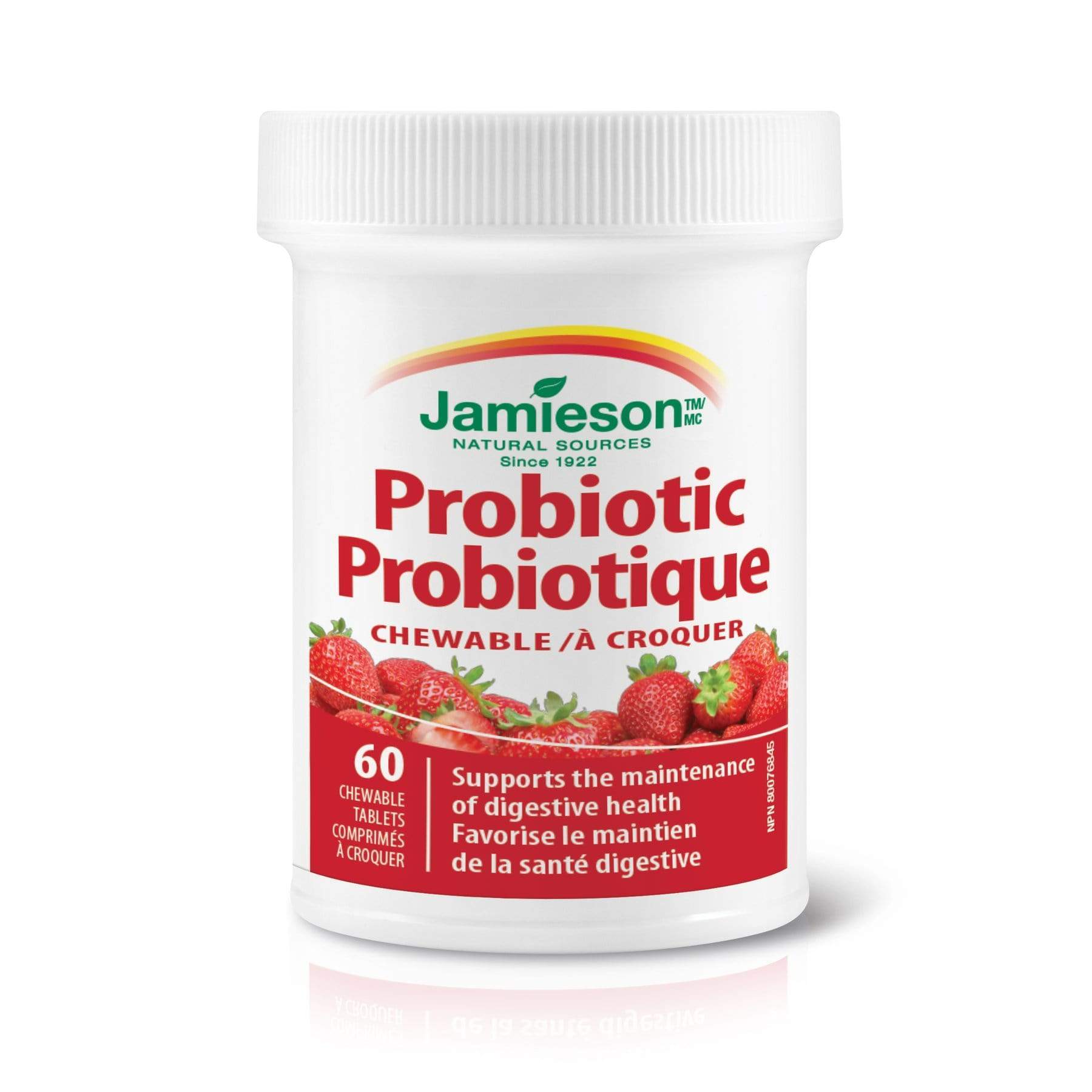 Jamieson Chewable Probiotic Strawberry 60 Tablets