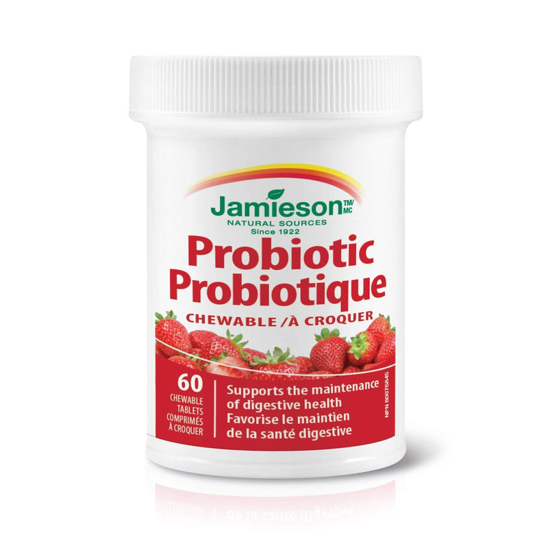 Jamieson Chewable Probiotic Strawberry 60 Tablets