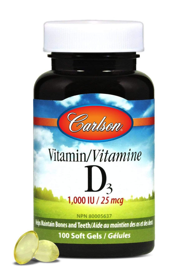 Carlson Laboratories 비타민 D3 1,000 IU/25 mcg 100 소프트젤