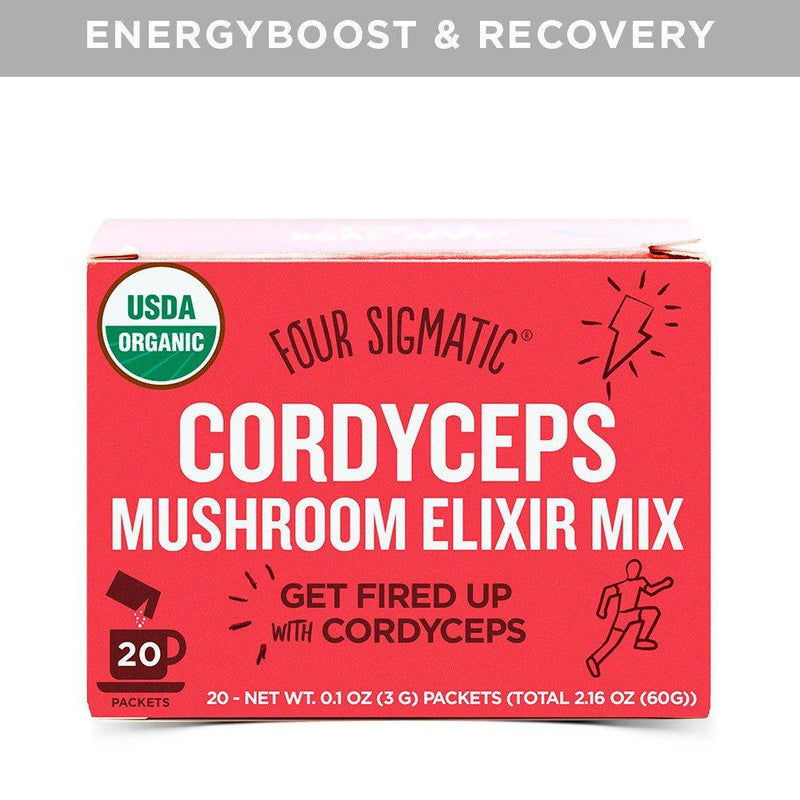 Four Sigmatic Cordyceps 버섯 엘릭서 믹스 20 x 3g 패킷