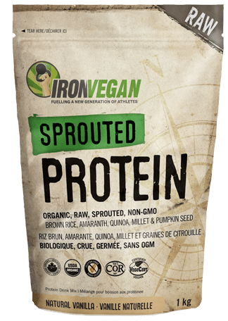 Iron Vegan - Healtha.ca의 싹이 튼 단백질 천연 바닐라