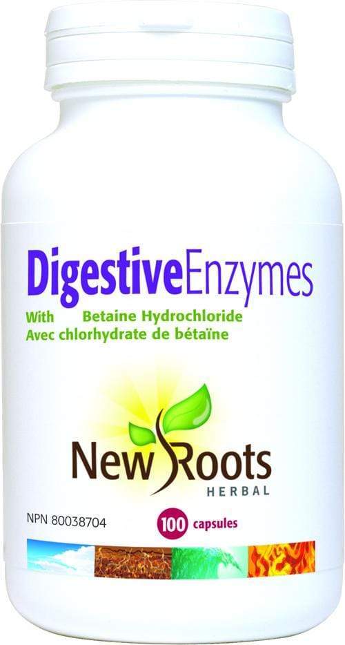 New Roots Digestive Enzymes with Betaine Hydrochloride