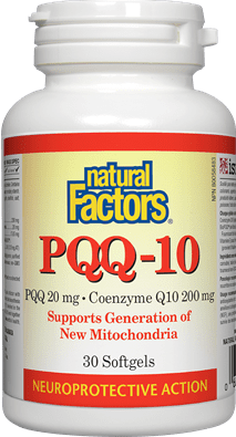 Natural Factors PQQ 20 mg Coenzyme Q10 200 mg Softgels
