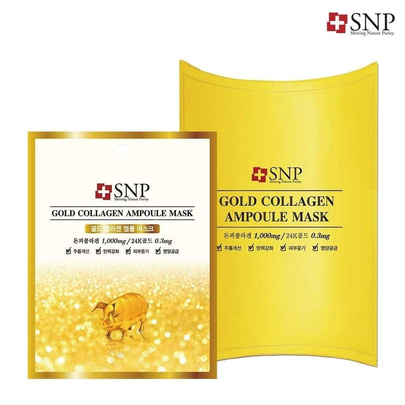 SNP Gold Collagen Ampoule Mask