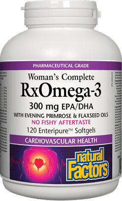 Natural Factors Women's Complete RxOmega-3 Factors, 120 Softgels