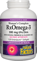 Natural Factors Women's Complete RxOmega-3 Factors, 120 Softgels