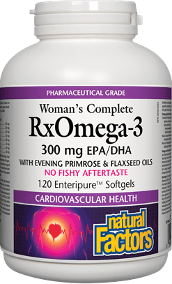 Natural Factors Women's Complete RxOmega-3 Factors، 120 كبسولة هلامية