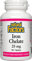 Natural Factors Iron Chelate 25 mg