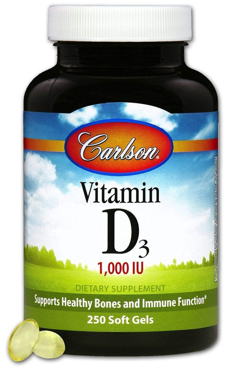 Carlson Laboratories Vitamin D3 1,000 IU/25 mcg 250 Softgels