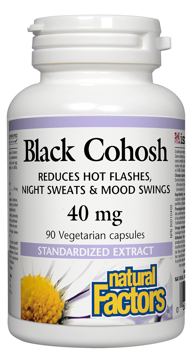 Natural Factors Black Cohosh Extract 40mg 90 Capsules