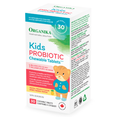 Organika Kids Probiotic  Chewable Tablets