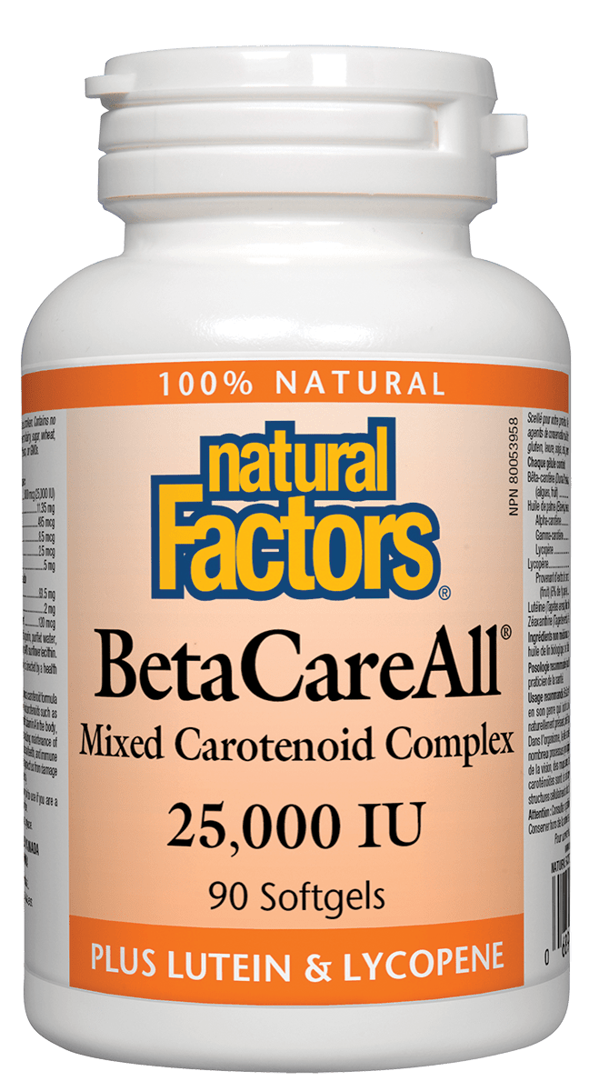 Natural Factors BetaCareAll 25,000 IU 90 Softgels