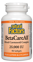 ناتشورال فاكتورز BetaCareAll 25,000 وحدة دولية، 90 كبسولة هلامية