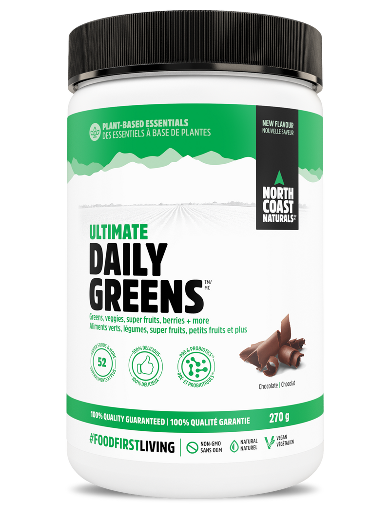 North Coast Naturals, Ultimate Daily Greens, Chocolate, 270 g