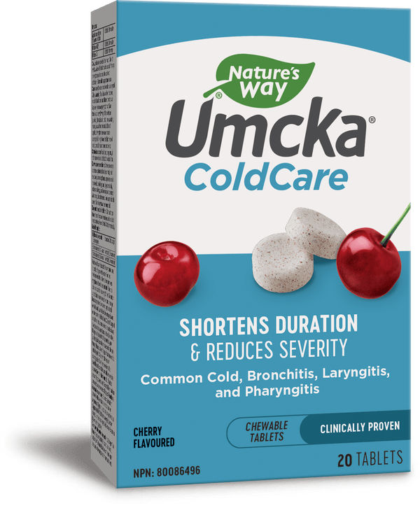 Nature's Way Umcka ColdCare Cherry 20 Tablets