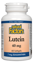Natural Factors 루테인 40 mg 60 소프트젤