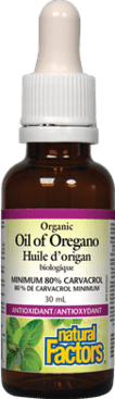 Natural Factors Certified Organic Oil of Oregano 15mL