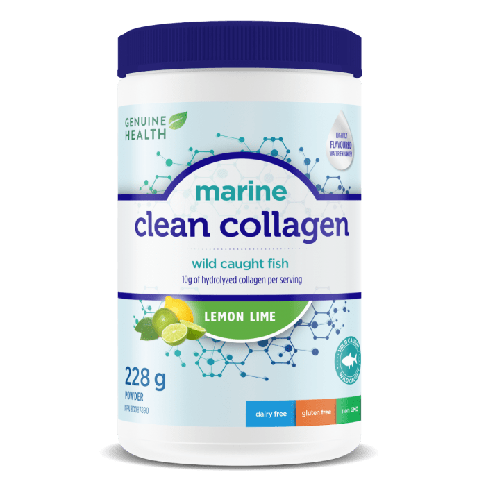 Genuine Health Marine Clean Collagen Lemon Lime 228 g