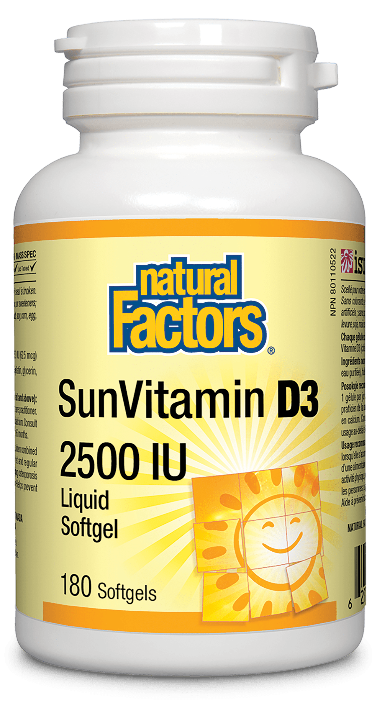 Natural Factors SunVitamin D3 2500 IU