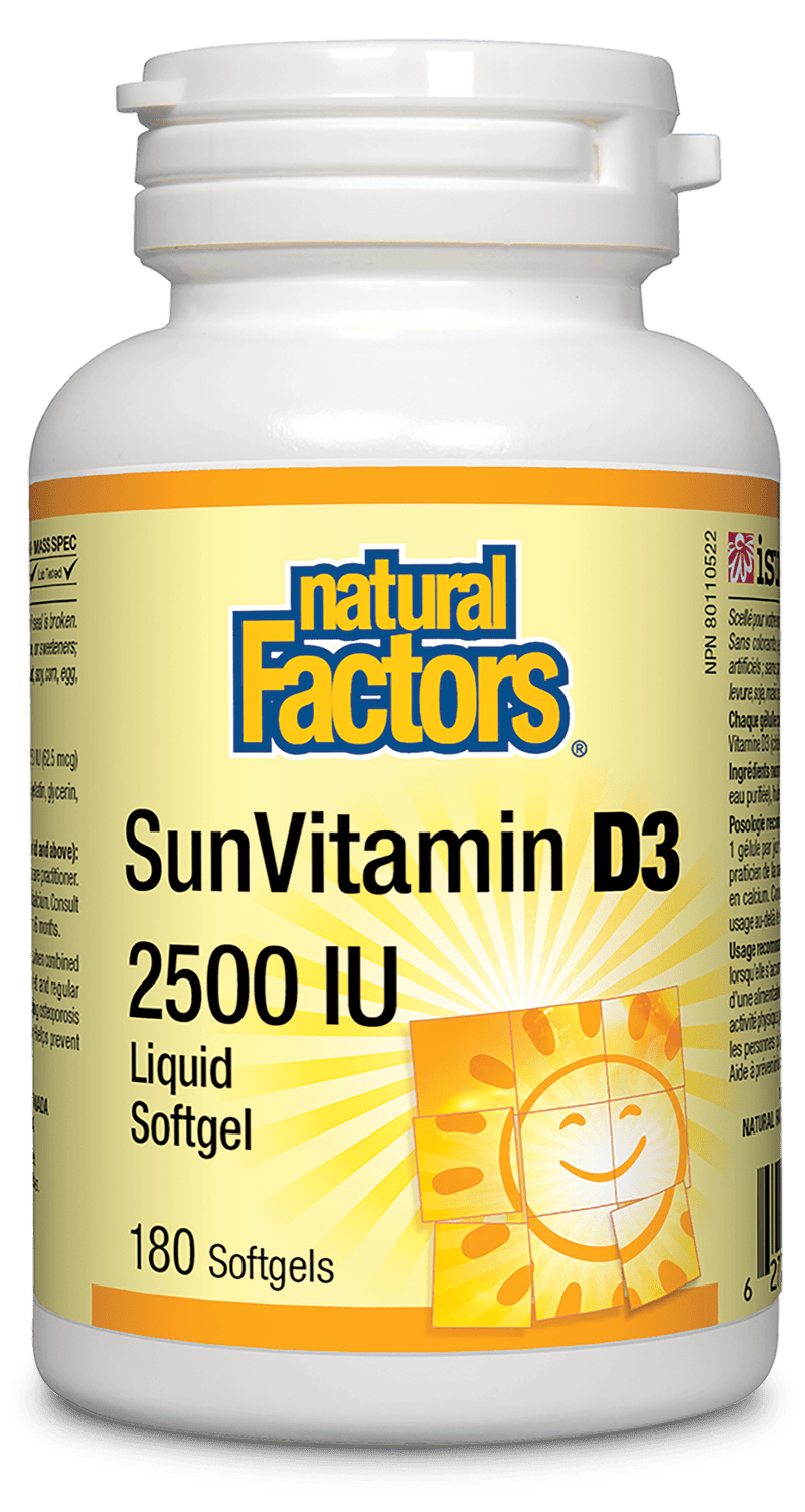 자연 요인 SunVitamin D3 2500 IU