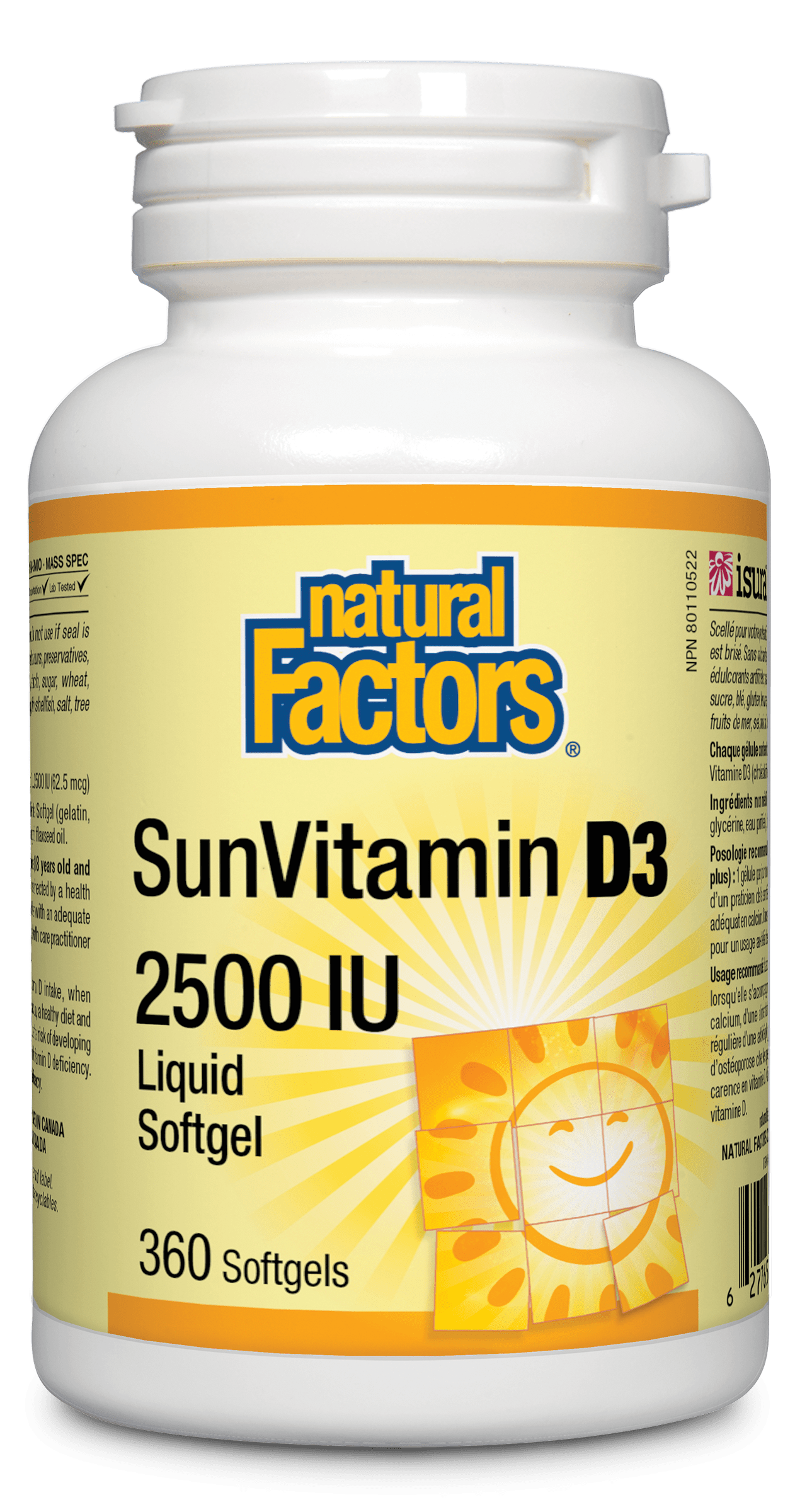 Natural Factors SunVitamin D3 2500 IU