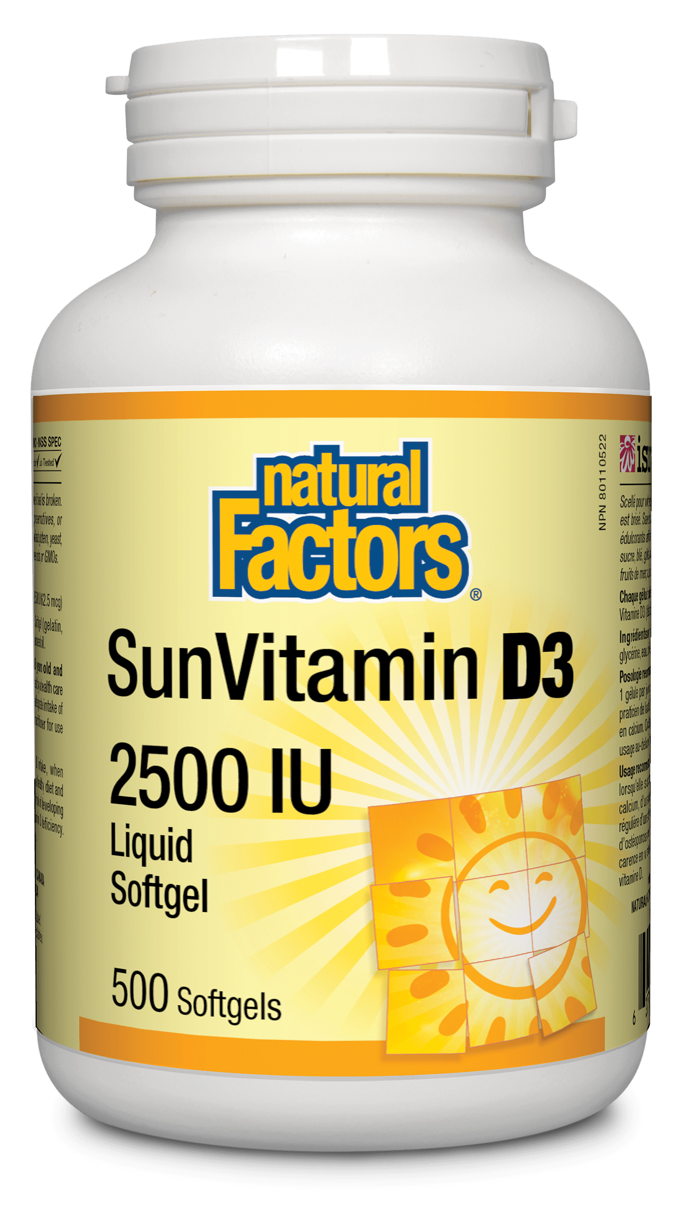 Natural Factors SunVitamin D3 2500 IU