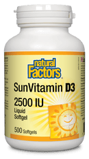 ناتشورال فاكتورز فيتامين د3 2500 وحدة دولية