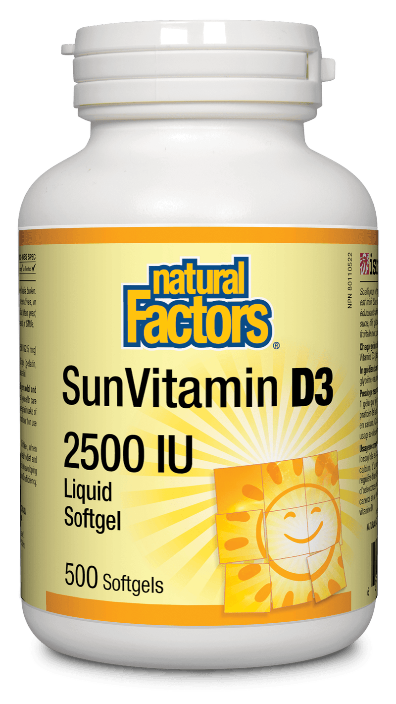 자연 요인 SunVitamin D3 2500 IU