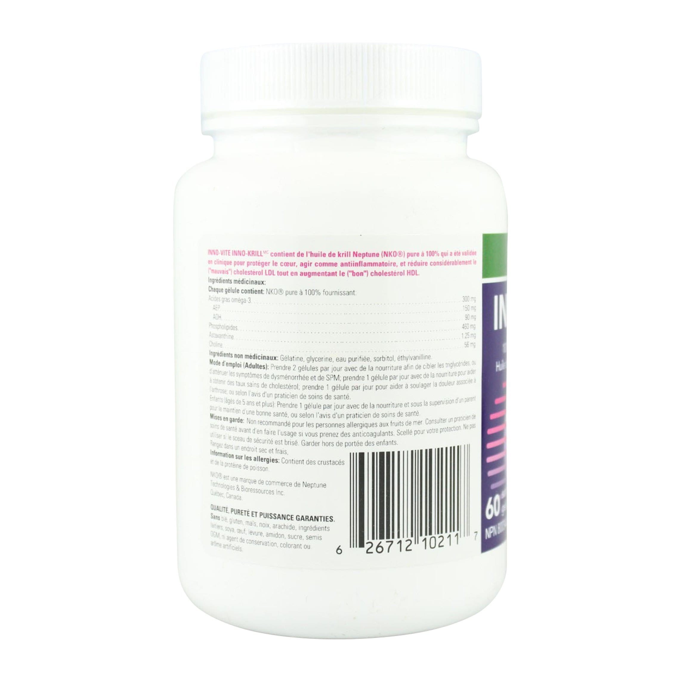 Innovite Health Krill Oil Omega-3 1000 mg 60 Softgels