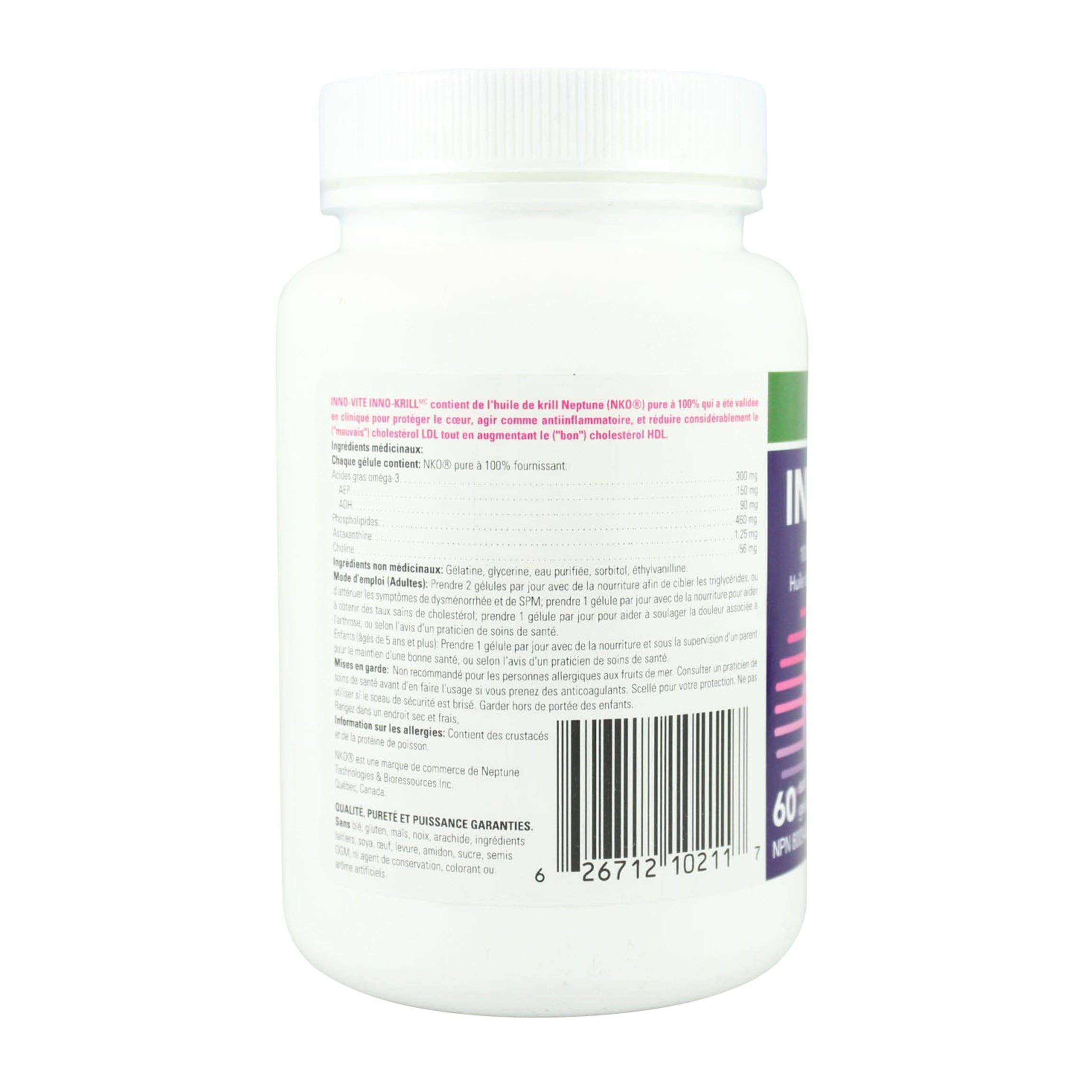 Innovite Health Krill Oil Omega-3 1000 mg 60 Softgels
