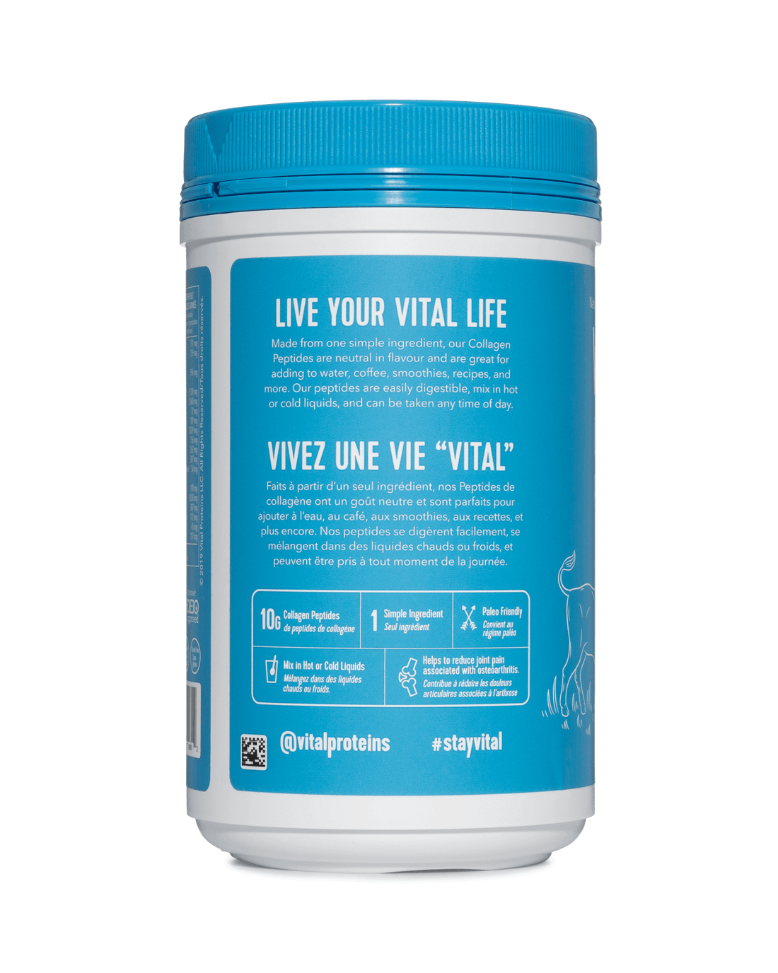 Vital Proteins, Bovine Collagen Peptides, Unflavored, 284g (10oz)