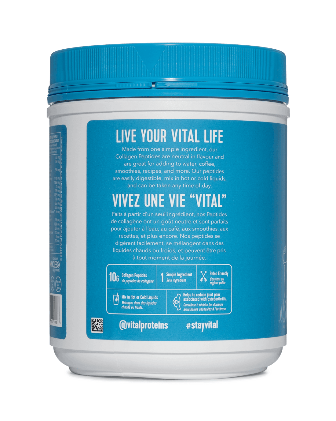 Vital Proteins, Bovine Collagen Peptides, Unflavored, 567g (20oz)