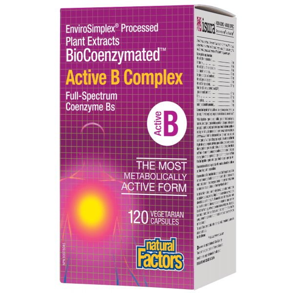 Natural Factors BioCoenzymated Active B Complex 120 Capsules